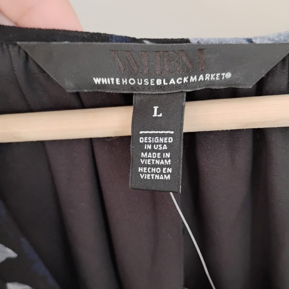 White House Black Market Monochrome Floral Dress - Picture 4 of 10